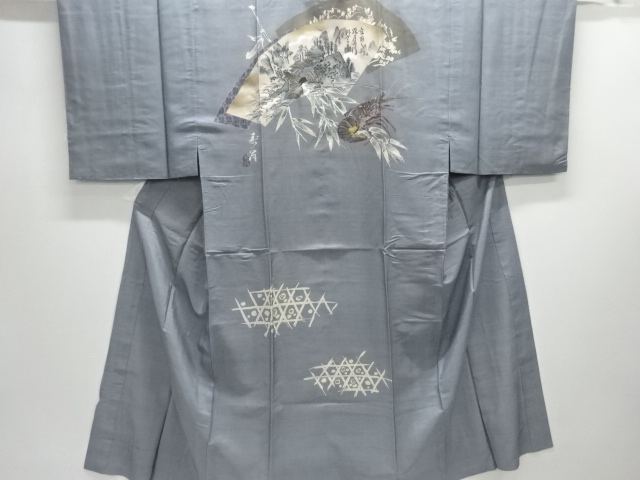 JAPANESE KIMONO / ANTIQUE MENS JUBAN / SILK / ROCK LOBSTER
